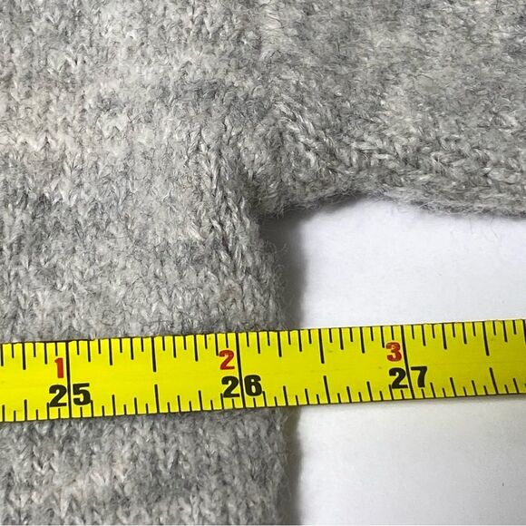 H&M Long Line Open Front Wool Blend Soft Minimalist Cardigan Women's Size Medium - Picture 3 of 15